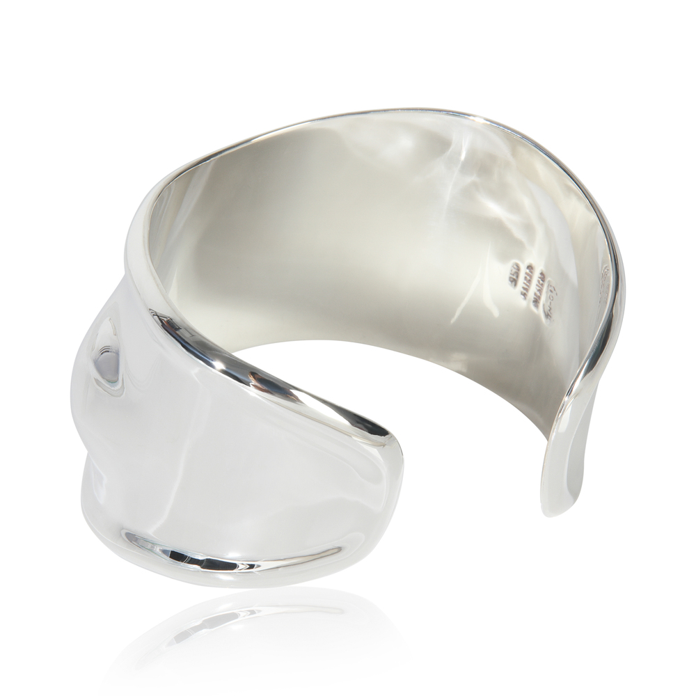 Sterling Silver Mexican Right Hand Bone Cuff Bracelet - Picture 3 of 4